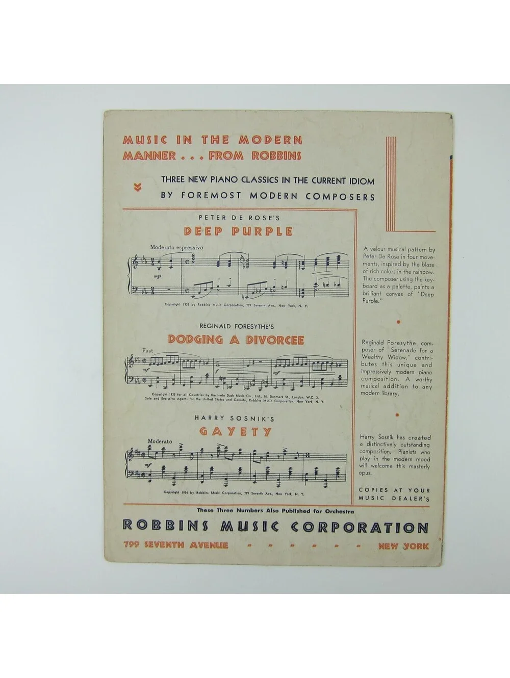 Sheet Music Alone A Night at the Opera Marx Brothers Groucho Harpo Vintage 1935